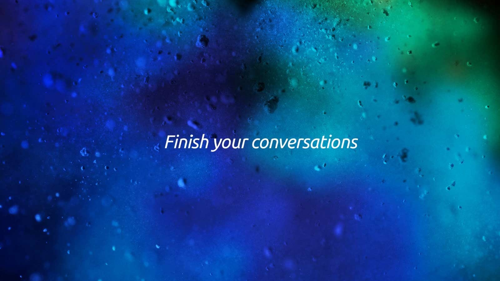 Odeon finish your conversations frame