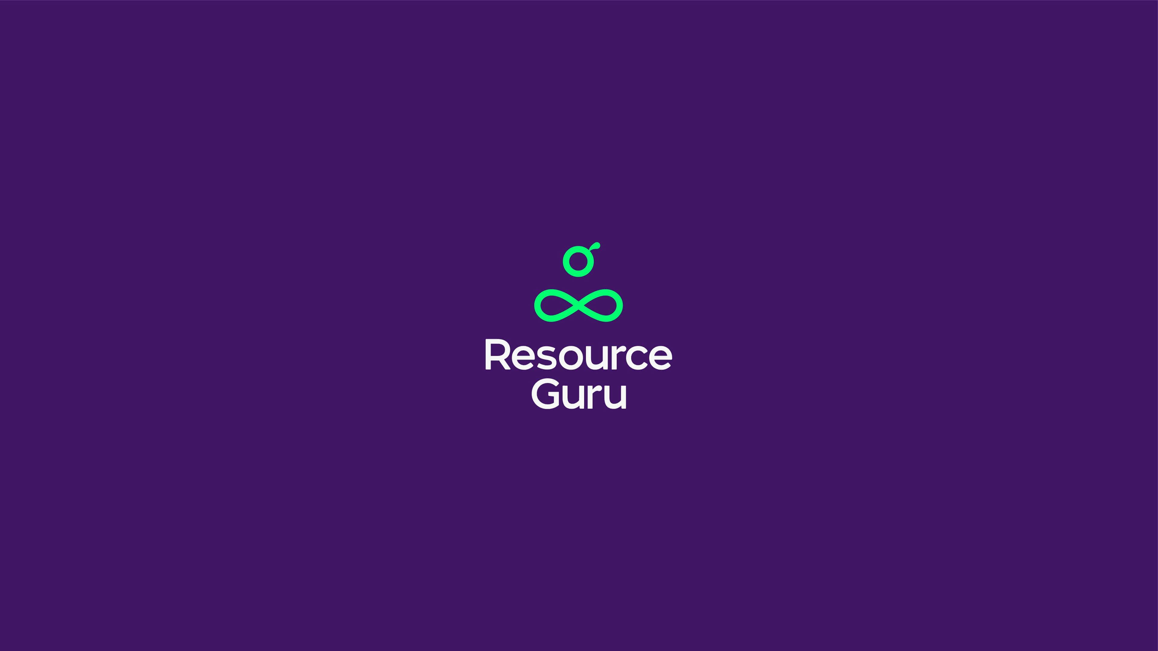 Resource Guru - Full vertical lockup wordmark
